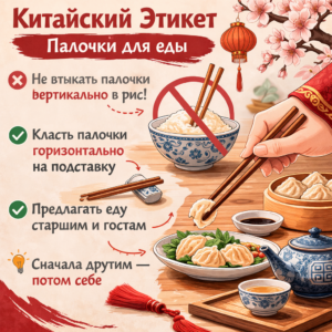 Китайский этикет: палочки для еды
