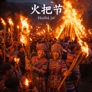 Фестиваль факелов народа “И” — 火把节 (Huǒbǎ jié)