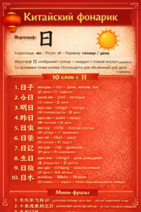 1 иероглиф – 10 слов