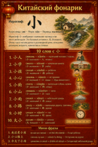 Иероглиф: 小