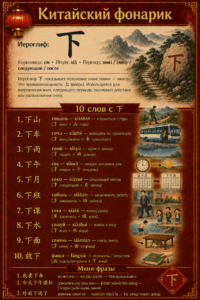 Иероглиф: 下
