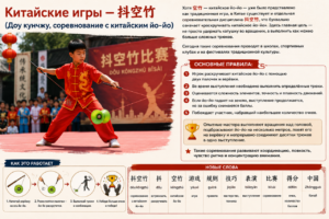 Китайские игры — 抖空竹 (Доу кунчжу, соревнование с китайским йо-йо)