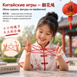 Китайские игры — 翻花绳 (Фань хуашэн, фигуры из верёвочки)